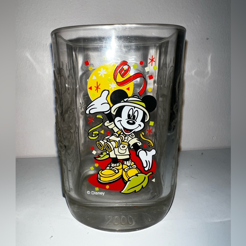 2000’s Disneys Animal Kingdom Mickey Collectors Glass